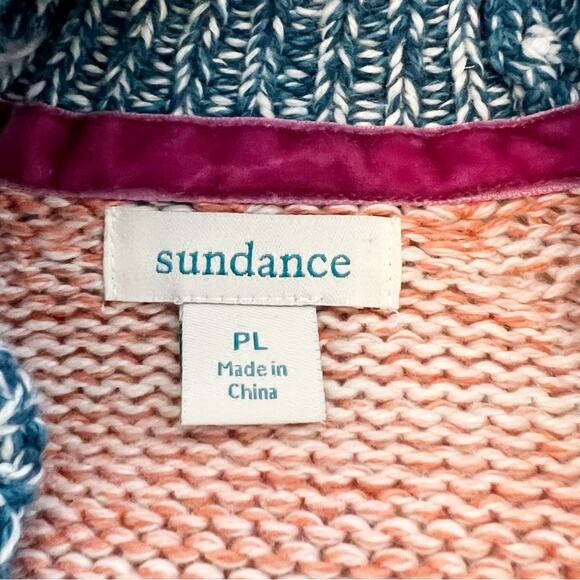 Sundance Hayden Silk Blend Open Front Long Knit Sweater Cardigan Large Petite - Picture 8 of 12